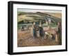 Picking Potatoes. La Recolte Des Pommes de Terre, 1893-Camille Pissarro-Framed Giclee Print