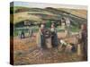 Picking Potatoes. La Recolte Des Pommes de Terre, 1893-Camille Pissarro-Stretched Canvas