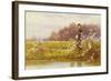 Picking Primroses, 1896-Thomas James Lloyd-Framed Giclee Print