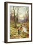 Picking Primroses by the Stream-Ernest Walbourn-Framed Giclee Print