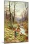 Picking Primroses by the Stream-Ernest Walbourn-Mounted Giclee Print