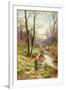 Picking Primroses by the Stream-Ernest Walbourn-Framed Giclee Print