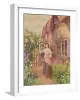 Picking Roses-William Affleck-Framed Giclee Print