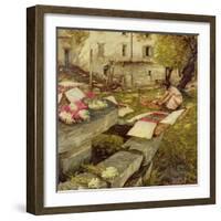 Picking Stocks-Henry Herbert La Thangue-Framed Giclee Print