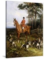 Picking up the scent-Heywood Hardy-Stretched Canvas
