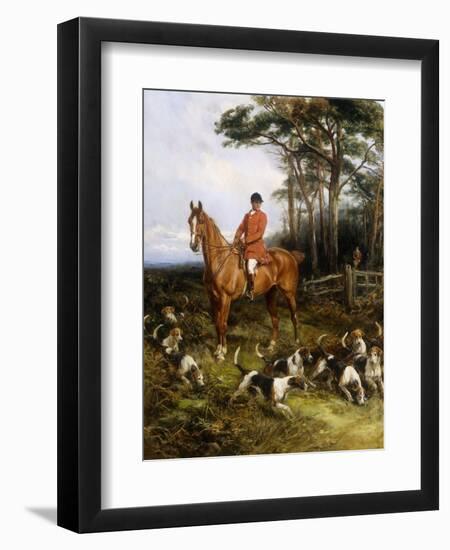 Picking up the scent-Heywood Hardy-Framed Premium Giclee Print