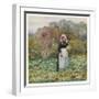 Picking Vegetables in an English Vegetable Garden-Helen Allingham-Framed Art Print