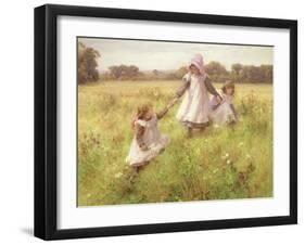 Picking Wild Flowers-William Blake-Framed Giclee Print