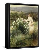 Picking Wild Flowers-Leon Bakst-Framed Stretched Canvas