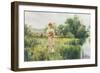 Picking Wild Flowers-Alfred Augustus Glendenning-Framed Giclee Print