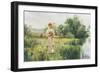 Picking Wild Flowers-Alfred Augustus Glendenning-Framed Giclee Print