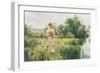 Picking Wild Flowers-Alfred Augustus Glendenning-Framed Giclee Print