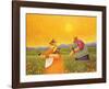 Picking Wildflowers-Lowell Herrero-Framed Art Print