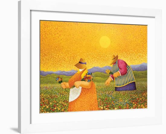 Picking Wildflowers-Lowell Herrero-Framed Art Print