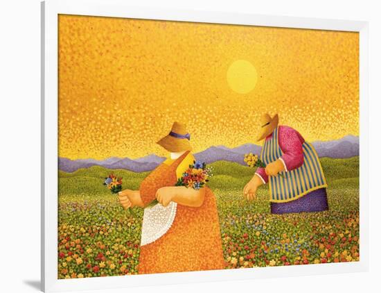 Picking Wildflowers-Lowell Herrero-Framed Art Print