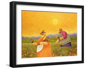 Picking Wildflowers-Lowell Herrero-Framed Art Print