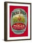 Pickle Patch Dill Pickles-null-Framed Art Print