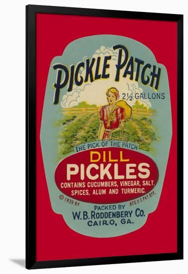 Pickle Patch Dill Pickles-null-Framed Art Print