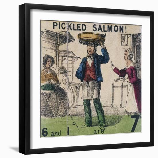 Pickled Salmon!, Cries of London, C1840-TH Jones-Framed Giclee Print