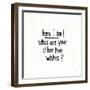 Pickup Lines III-Leah York-Framed Art Print