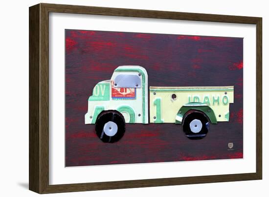 Pickup Truck-Design Turnpike-Framed Giclee Print