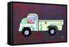 Pickup Truck-Design Turnpike-Framed Stretched Canvas