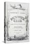 Pickwick Club, Cover of First Edition of Novel by Charles Dickens-null-Stretched Canvas