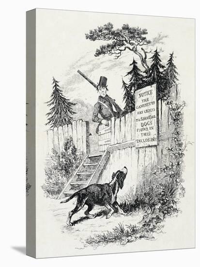 Pickwick Club, Illustration for Novel-Charles Dickens-Stretched Canvas