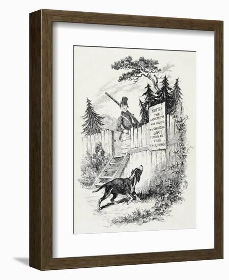 Pickwick Club, Illustration for Novel-Charles Dickens-Framed Giclee Print