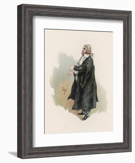 Pickwick Papers: Serjeant Buzfuz-Joseph Clayton Clarke-Framed Art Print