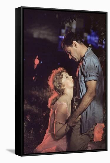 PICNIC, 1956 directed by JOSHUA LOGAN Kim Novak and William Holden (photo)-null-Framed Stretched Canvas