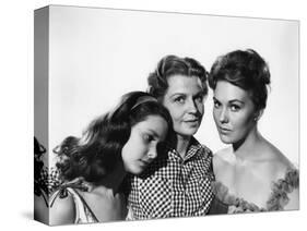 PICNIC, 1956 directed by JOSHUA LOGAN Susan Strasberg, Betty Field and Kim Novak (b/w photo)-null-Stretched Canvas
