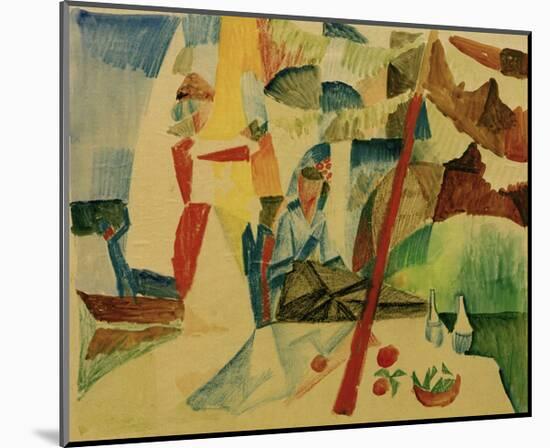 Picnic After Sailing-Auguste Macke-Mounted Giclee Print