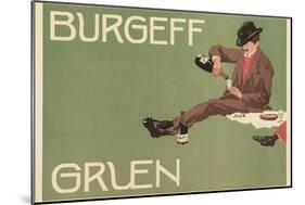 Picnic Burgeff Gruen Champagne Ad-null-Mounted Art Print