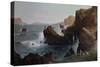 Picnic by the Sea-Thomas Hill-Stretched Canvas