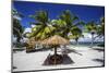 Picnic Huts on the Beaches of Alphonse Island, Seychelles-Matt Jones-Mounted Photographic Print