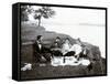 Picnic in 1900-null-Framed Stretched Canvas