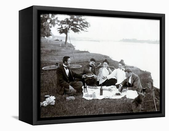 Picnic in 1900-null-Framed Stretched Canvas