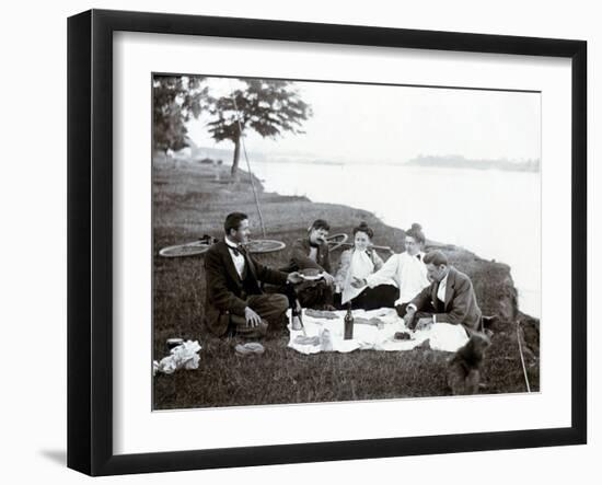 Picnic in 1900-null-Framed Photographic Print