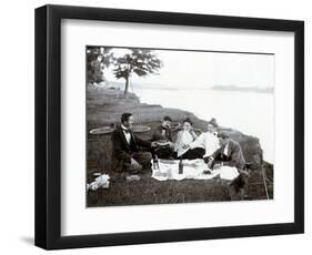 Picnic in 1900-null-Framed Photographic Print