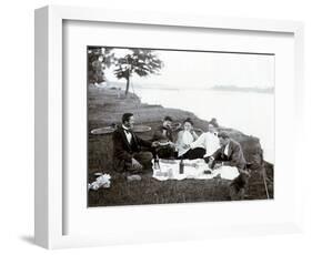 Picnic in 1900-null-Framed Photographic Print