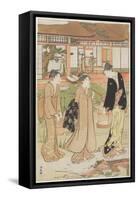 Picnic in a Daimyo's Garden, 1786-Torii Kiyonaga-Framed Stretched Canvas