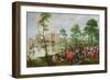 Picnic in a Park-Christoffel Jacobsz Van Der Lamen-Framed Giclee Print