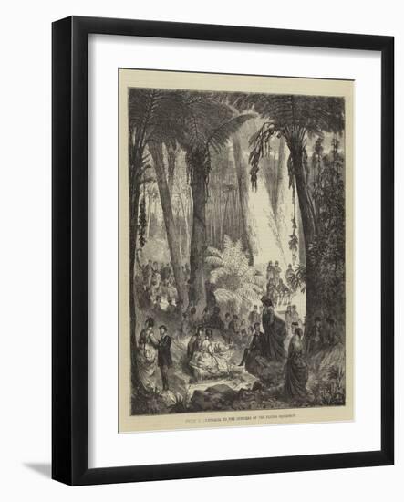 Picnic in Australia to the Officers of the Flying Squadron-null-Framed Giclee Print