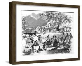 Picnic in Epping Forest-null-Framed Art Print