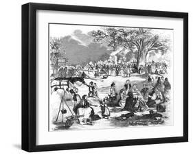 Picnic in Epping Forest-null-Framed Art Print