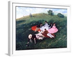 Picnic in May, 1873-Pal Szinyei Merse-Framed Giclee Print