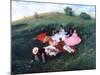 Picnic in May, 1873-Pal Szinyei Merse-Mounted Giclee Print