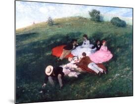 Picnic in May, 1873-Pal Szinyei Merse-Mounted Giclee Print