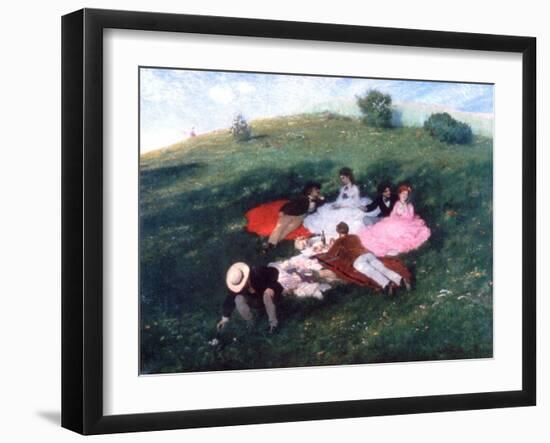 Picnic in May, 1873-Pal Szinyei Merse-Framed Giclee Print